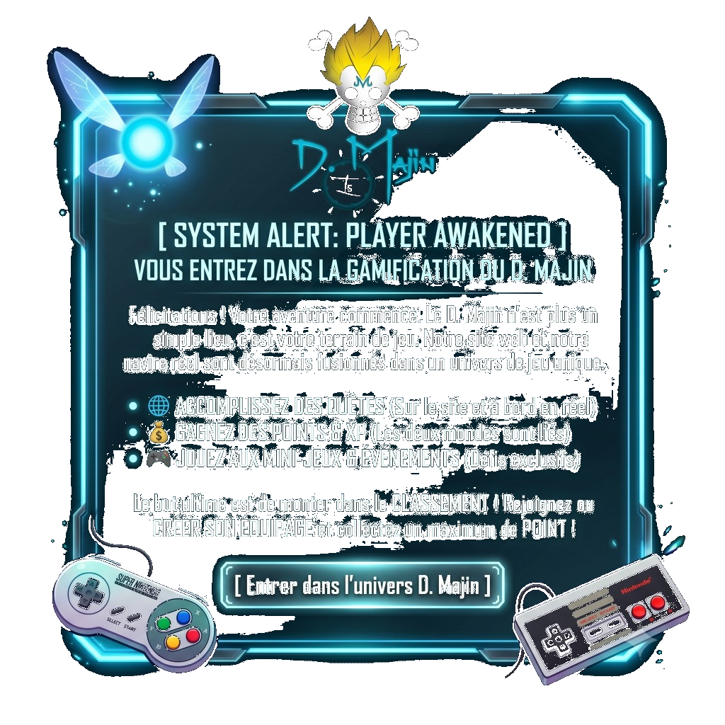 Gamification D.Majin — SYSTEM ALERT: PLAYER AWAKENED